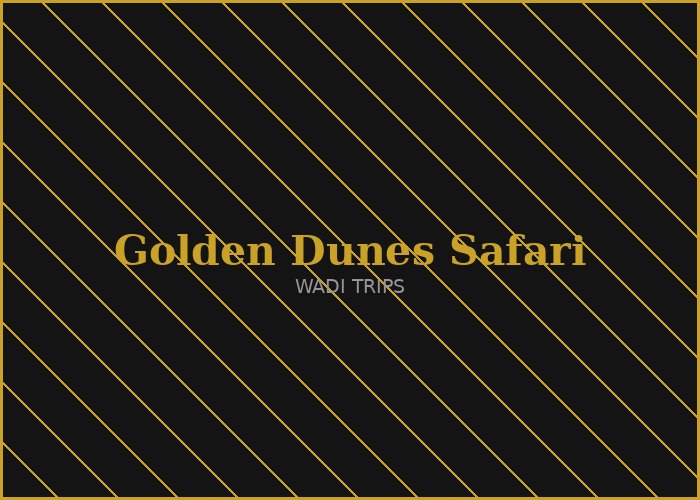 Golden Dunes Sunset Safari