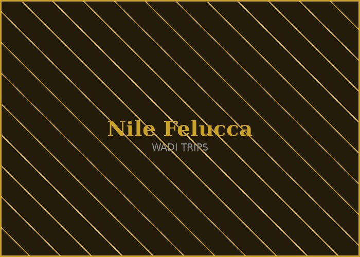 Nile Felucca Sunset Cruise