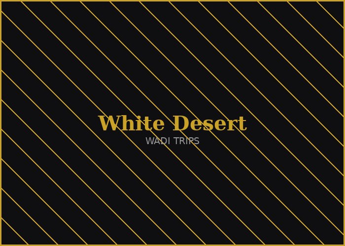 White Desert Overnight Camping
